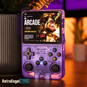 R36S ArkOS 2.0 Retro Handheld - Purple 64GB
